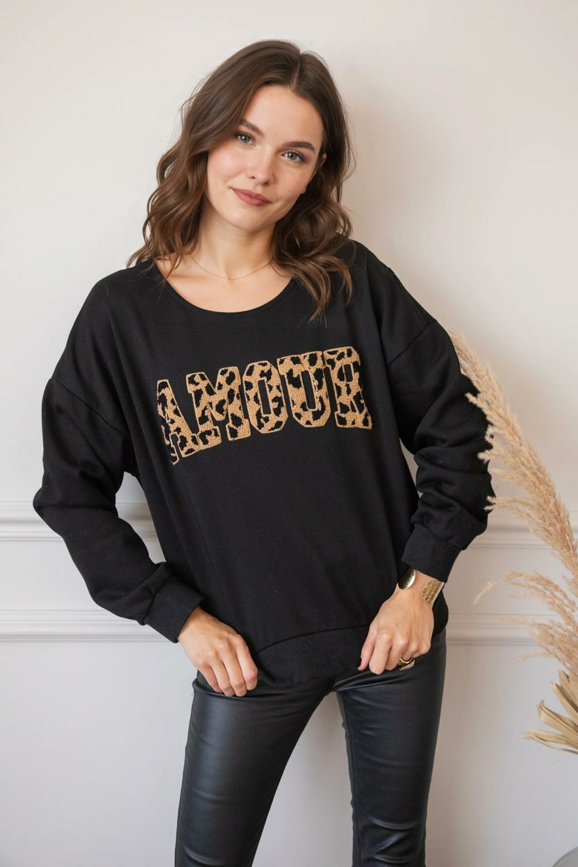 Wild Spots Amour Black - Džemperis